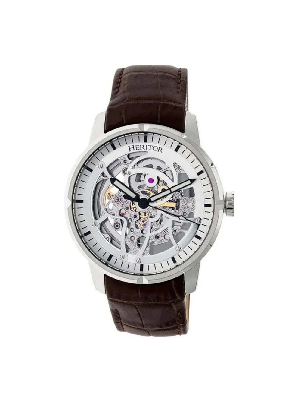 NWT Heritor Ryder Automatic Skeleton Dial Men's Watch